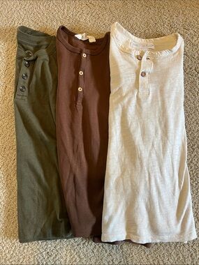 Zara and H&M long sleeve basics